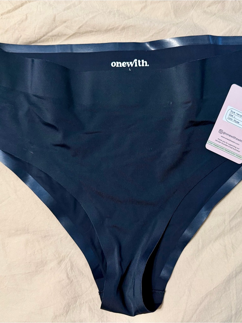 onewith. Women's Navy Seamless Bikini Bottom